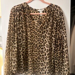 H&M Leopard Print Blouse